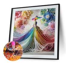 Load image into Gallery viewer, Diamond Painting - Partial Special Shaped - Elegant Lady In Top Hat (30*30CM)