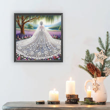 Load image into Gallery viewer, Diamond Painting - Partial Special Shaped - Wedding Dress Girl (30*30CM)