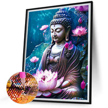 Load image into Gallery viewer, Diamond Painting - Full Round - Lotus Buddha Statue (30*40CM)
