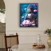 Load image into Gallery viewer, Diamond Painting - Full Round - Lotus Buddha Statue (30*40CM)