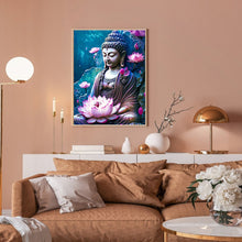 Load image into Gallery viewer, Diamond Painting - Full Round - Lotus Buddha Statue (30*40CM)