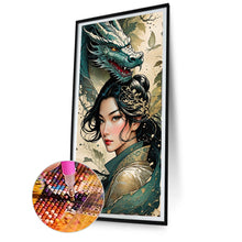 Load image into Gallery viewer, Diamond Painting - Full Round - Girl And Dragon (40*75CM)
