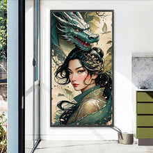 Load image into Gallery viewer, Diamond Painting - Full Round - Girl And Dragon (40*75CM)