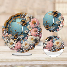 Load image into Gallery viewer, Acrylic Special Shape Flower Honey Diamond Painting Art Clock Ornaments Kit