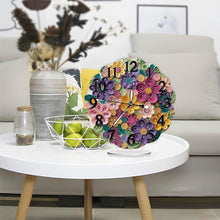 Load image into Gallery viewer, Acrylic Special Shape Paper Quilling Flower Diamond Art Clock Ornaments Kit