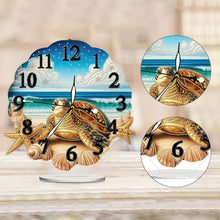 Load image into Gallery viewer, Acrylic Special Shape Sea Turtle Diamond Painting Art Clock Ornaments Kit