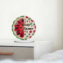 Load image into Gallery viewer, Acrylic Special Shape Summer Watermelon Diamond Art Clock Ornaments Kit