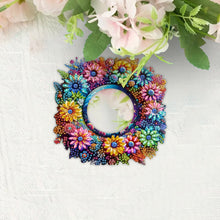 Load image into Gallery viewer, 2pcs 2D Flat DIY Flowers Hanging Mirror Diamond Art Kits Wall Door Decoration