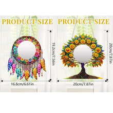 Load image into Gallery viewer, 2pcs 2D Flat DIY Tree Of Life Dream Catcher Hanging Mirror Diamond Art Kits for Wall