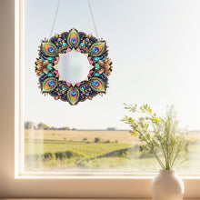 Load image into Gallery viewer, 2pcs 2D Flat DIY Flowers Hanging Mirror Diamond Art Kits Wall Door Decoration