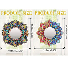 Load image into Gallery viewer, 2pcs 2D Flat DIY Flowers Hanging Mirror Diamond Art Kits Wall Door Decoration