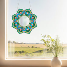 Load image into Gallery viewer, 2pcs 2D Flat DIY Flowers Hanging Mirror Diamond Art Kits Wall Door Decoration