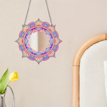 Load image into Gallery viewer, 2pcs 2D Flat DIY Flowers Hanging Mirror Diamond Art Kits Wall Door Decoration
