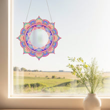 Load image into Gallery viewer, 2pcs 2D Flat DIY Flowers Hanging Mirror Diamond Art Kits Wall Door Decoration