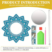 Load image into Gallery viewer, 2pcs 2D Flat DIY Flowers Hanging Mirror Diamond Art Kits Wall Door Decoration