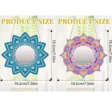 Load image into Gallery viewer, 2pcs 2D Flat DIY Flowers Hanging Mirror Diamond Art Kits Wall Door Decoration