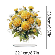 Load image into Gallery viewer, Flower Double Sided Effect Table Top Diamond Painting Ornament Kit (Dandelion)