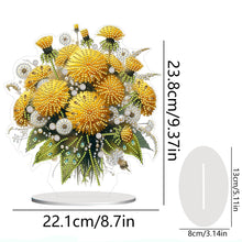 Load image into Gallery viewer, Flower Double Sided Effect Table Top Diamond Painting Ornament Kit (Dandelion)