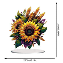 Load image into Gallery viewer, Flower Double Sided Effect Table Top Diamond Painting Ornament Kit (Sunflower A)