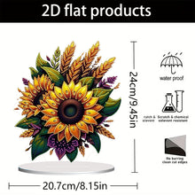 Load image into Gallery viewer, Flower Double Sided Effect Table Top Diamond Painting Ornament Kit (Sunflower A)