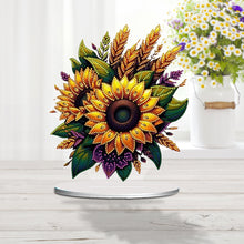 Load image into Gallery viewer, Flower Double Sided Effect Table Top Diamond Painting Ornament Kit (Sunflower A)