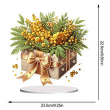Load image into Gallery viewer, Flower Double Sided Effect Table Top Diamond Painting Ornament Kit (Christmas)