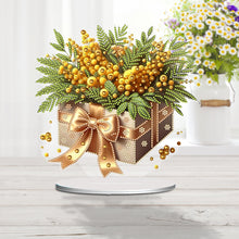 Load image into Gallery viewer, Flower Double Sided Effect Table Top Diamond Painting Ornament Kit (Christmas)