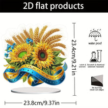 Load image into Gallery viewer, Flower Double Sided Effect Table Top Diamond Painting Ornament Kit (Sunflower B)