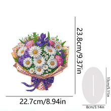 Load image into Gallery viewer, Flower Double Sided Effect Table Top Diamond Painting Ornament Kit (Daisy)