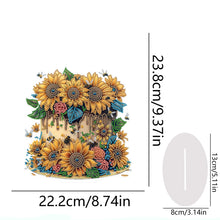 Load image into Gallery viewer, Flower Double Sided Effect Table Top Diamond Painting Ornament Kit (Sunflower C)