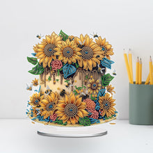 Load image into Gallery viewer, Flower Double Sided Effect Table Top Diamond Painting Ornament Kit (Sunflower C)