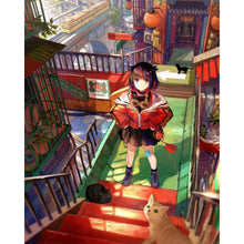 Load image into Gallery viewer, Diamond Painting - Full Square - Japanese Anime Girl (40*50CM)