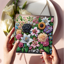 Load image into Gallery viewer, 6PCS Flowers DIY Diamond Art Greeting Cards Congratulations Cards & Gifts