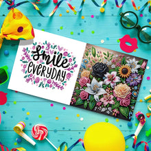 Load image into Gallery viewer, 6PCS Flowers DIY Diamond Art Greeting Cards Congratulations Cards & Gifts