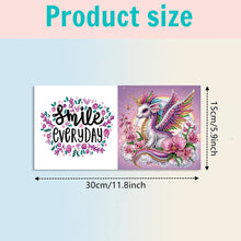 Load image into Gallery viewer, 6PCS Rainbow White Horse DIY Diamond Art Greeting Cards Congratulations Cards