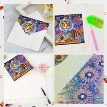 Load image into Gallery viewer, 6PCS Tiger DIY Diamond Art Greeting Cards Congratulations Cards & Gifts