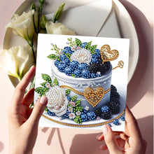 Load image into Gallery viewer, 6PCS Cake DIY Diamond Art Greeting Cards Congratulations Cards & Gifts