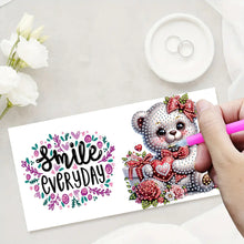 Load image into Gallery viewer, 6PCS Bear DIY Diamond Art Greeting Cards Congratulations Cards & Gifts