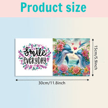 Load image into Gallery viewer, 6PCS Whale DIY Diamond Art Greeting Cards Congratulations Cards & Gifts
