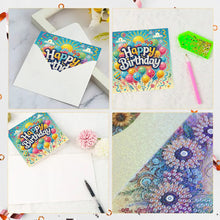 Load image into Gallery viewer, 6PCS Birthday DIY Diamond Art Greeting Cards Congratulations Cards & Gifts