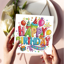 Load image into Gallery viewer, 6PCS Birthday DIY Diamond Art Greeting Cards Congratulations Cards & Gifts