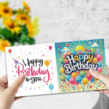 Load image into Gallery viewer, 6PCS Birthday DIY Diamond Art Greeting Cards Congratulations Cards & Gifts