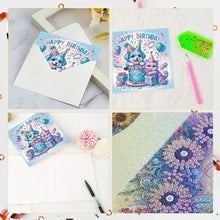 Load image into Gallery viewer, 6PCS Dog Birthday DIY Diamond Art Greeting Cards Congratulations Cards & Gifts