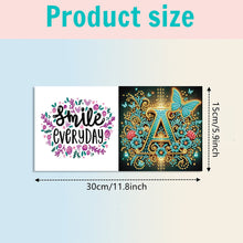 Load image into Gallery viewer, 6PCS Letter A DIY Diamond Art Greeting Cards Congratulations Cards & Gifts