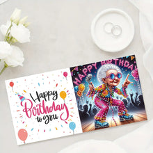 Load image into Gallery viewer, 6PCS Birthday Music DIY Diamond Art Greeting Cards Congratulations Cards & Gifts