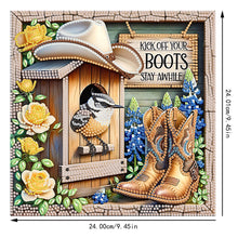 Load image into Gallery viewer, 2D Flat Acrylic DIY Boots Hanging Diamond Art Kits Wall Door Decoration)
