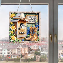 Load image into Gallery viewer, 2D Flat Acrylic DIY Boots Hanging Diamond Art Kits Wall Door Decoration)