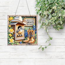 Load image into Gallery viewer, 2D Flat Acrylic DIY Boots Hanging Diamond Art Kits Wall Door Decoration)