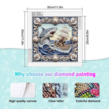 Load image into Gallery viewer, Diamond Painting - Partial Special Shaped - Shark (30*30CM)