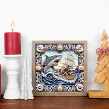 Load image into Gallery viewer, Diamond Painting - Partial Special Shaped - Shark (30*30CM)